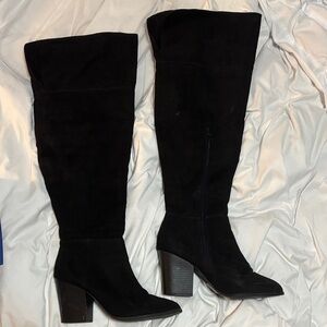Express Black Over the Knee Boots
